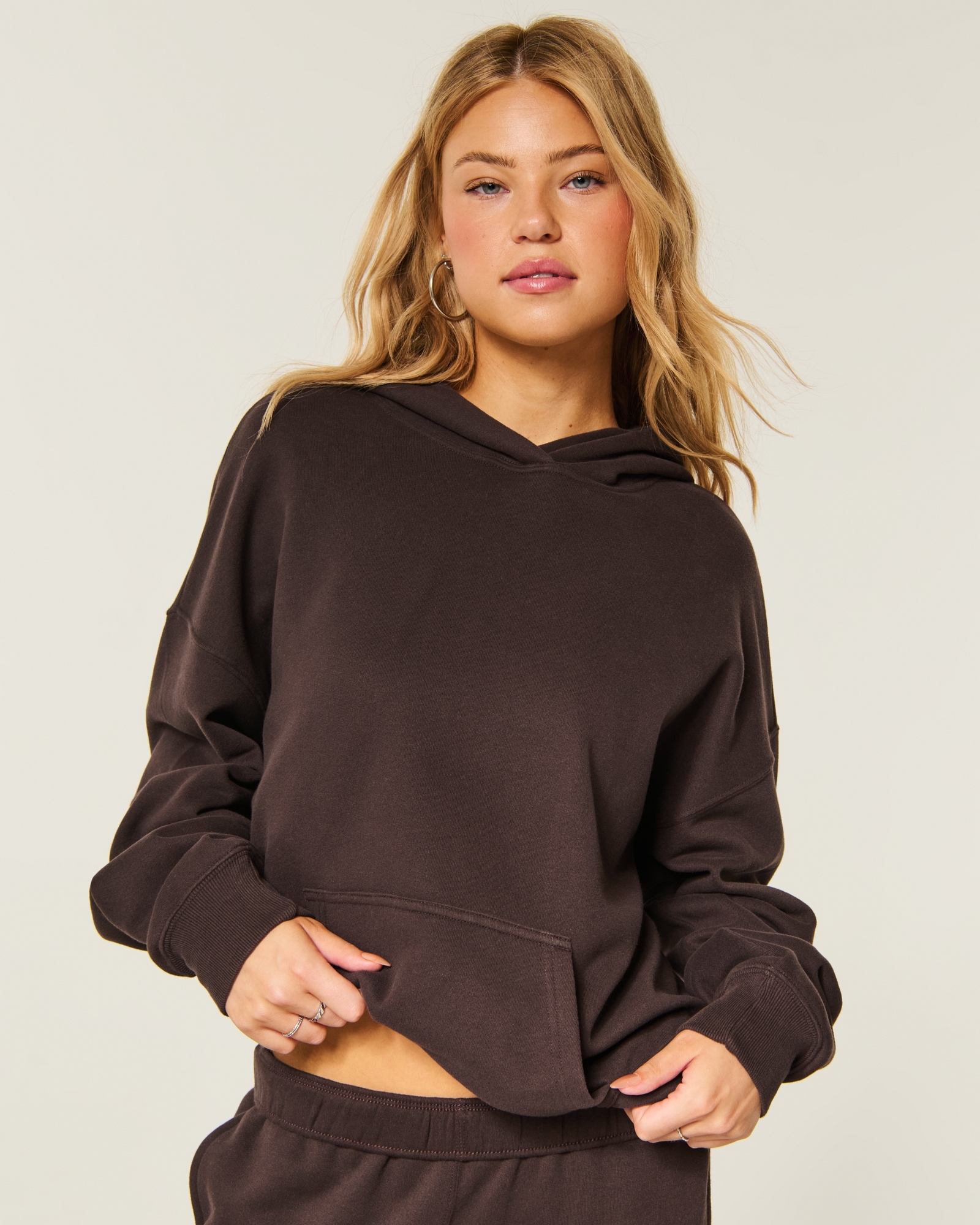  Feel Good Oversized Dot Hoodie