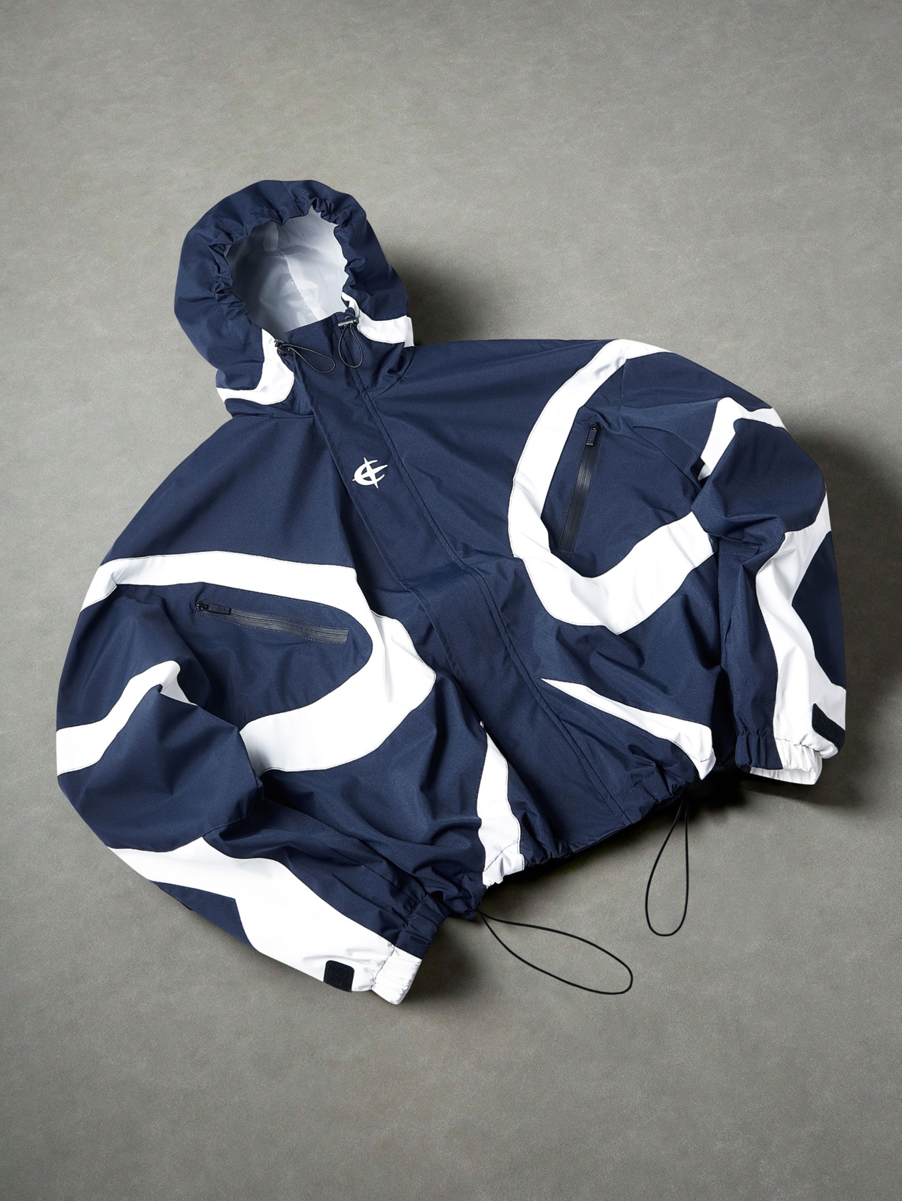 Men's High Street Patchwork Tracksuit Reflective Windbreaker Jacket Athletic Joggers Techwear Set