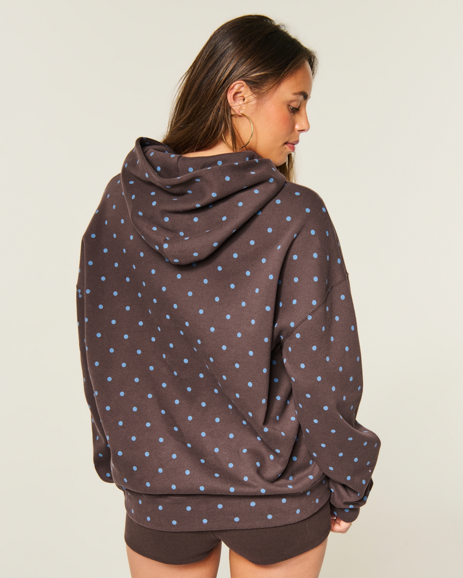 Feel Good Oversized Dot Hoodie
