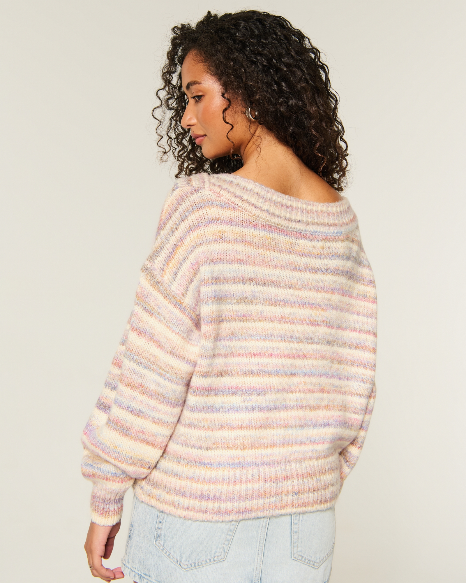 Lofty Off-the-Shoulder Sweater