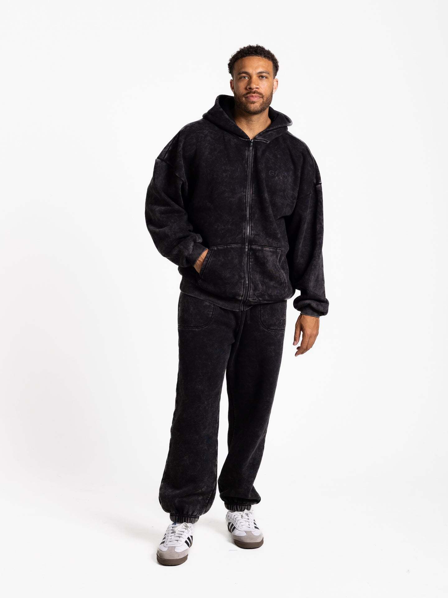 Kingdom Essential Snow Wash Zip Hoodie