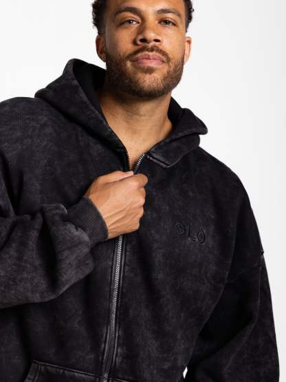 Kingdom Essential Snow Wash Zip Hoodie