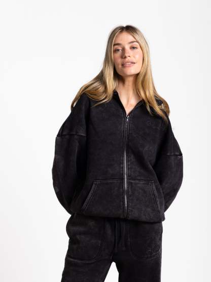 Kingdom Essential Snow Wash Zip Hoodie