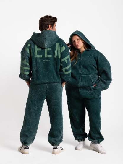 Kingdom Essential Snow Wash Zip Hoodie