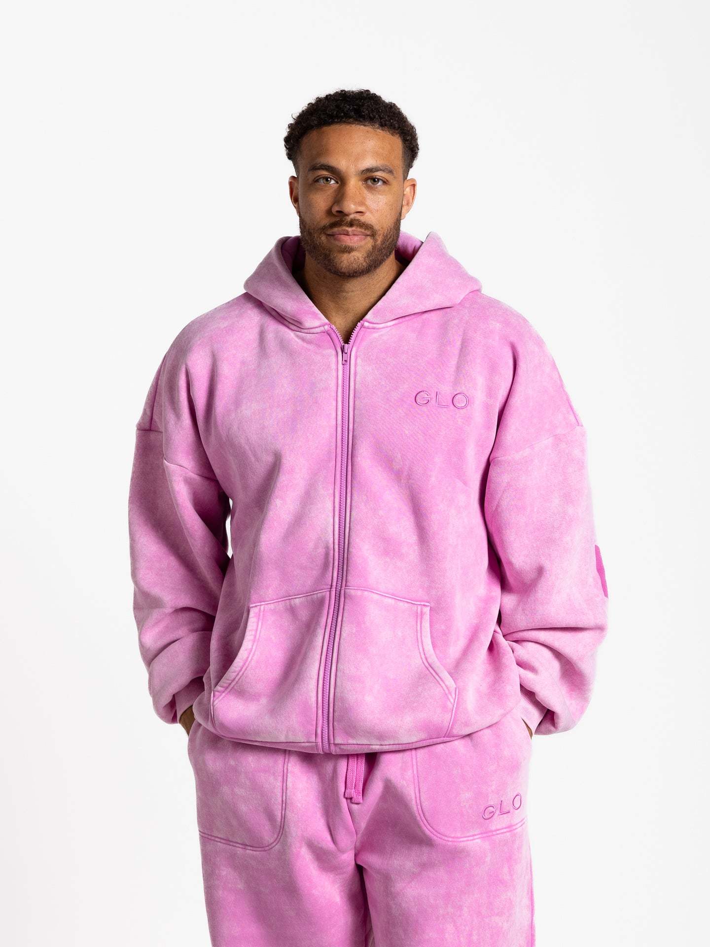 Kingdom Essential Snow Wash Zip Hoodie