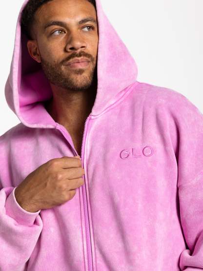Kingdom Essential Snow Wash Zip Hoodie