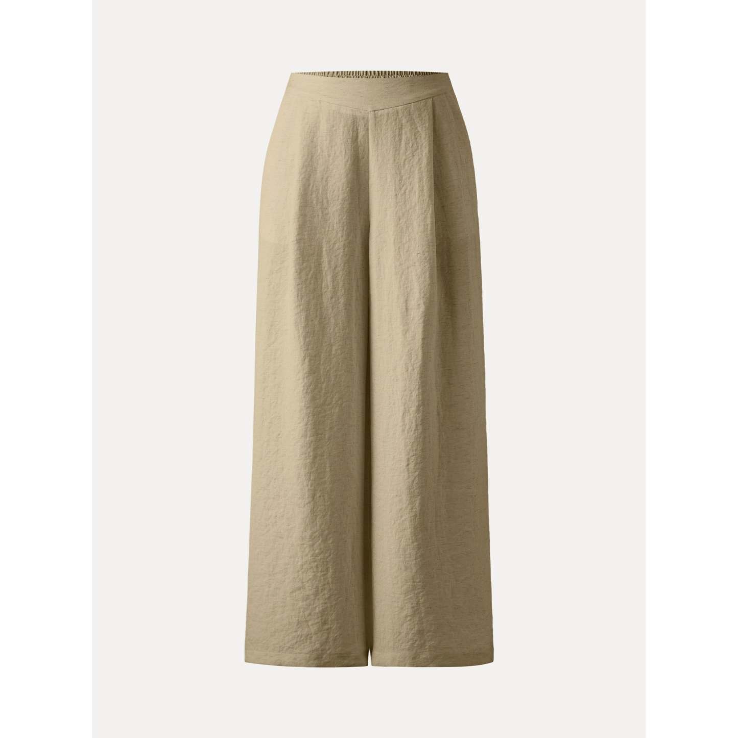 Breezy Linen-Like Mid Rise Wide Leg Pant with Pockets