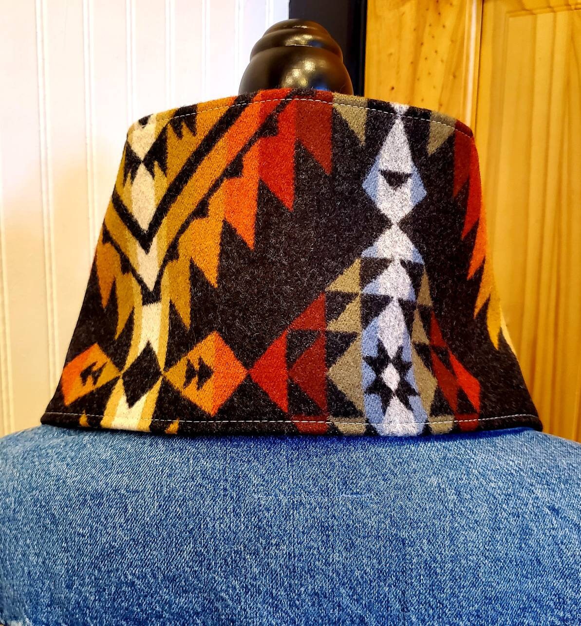 Wool Cowl Scarf - Pueblo Dwelling