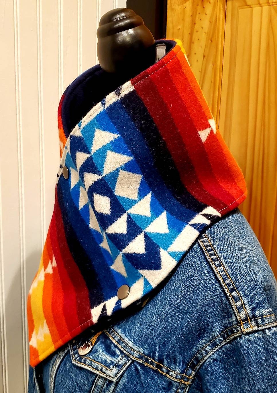 Western Wool Cowl Scarf - Pilot Rock