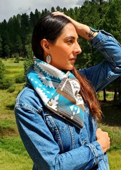 Western Aztec Warm Neck Hood Cowboy Buckaroo Cowl