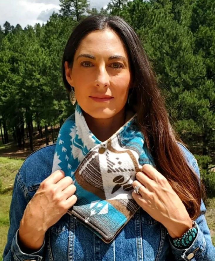 Western Aztec Warm Neck Hood Cowboy Buckaroo Cowl