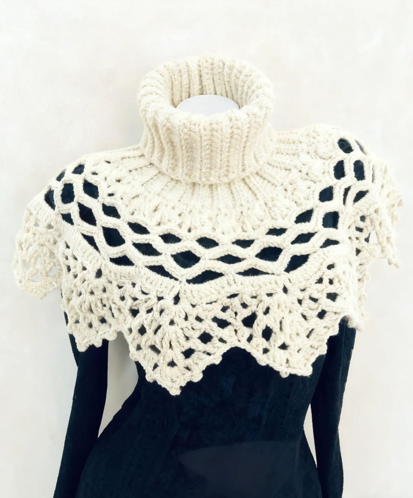 Mystery Cowl Neck Warmer Crochet Turtleneck Cowl 