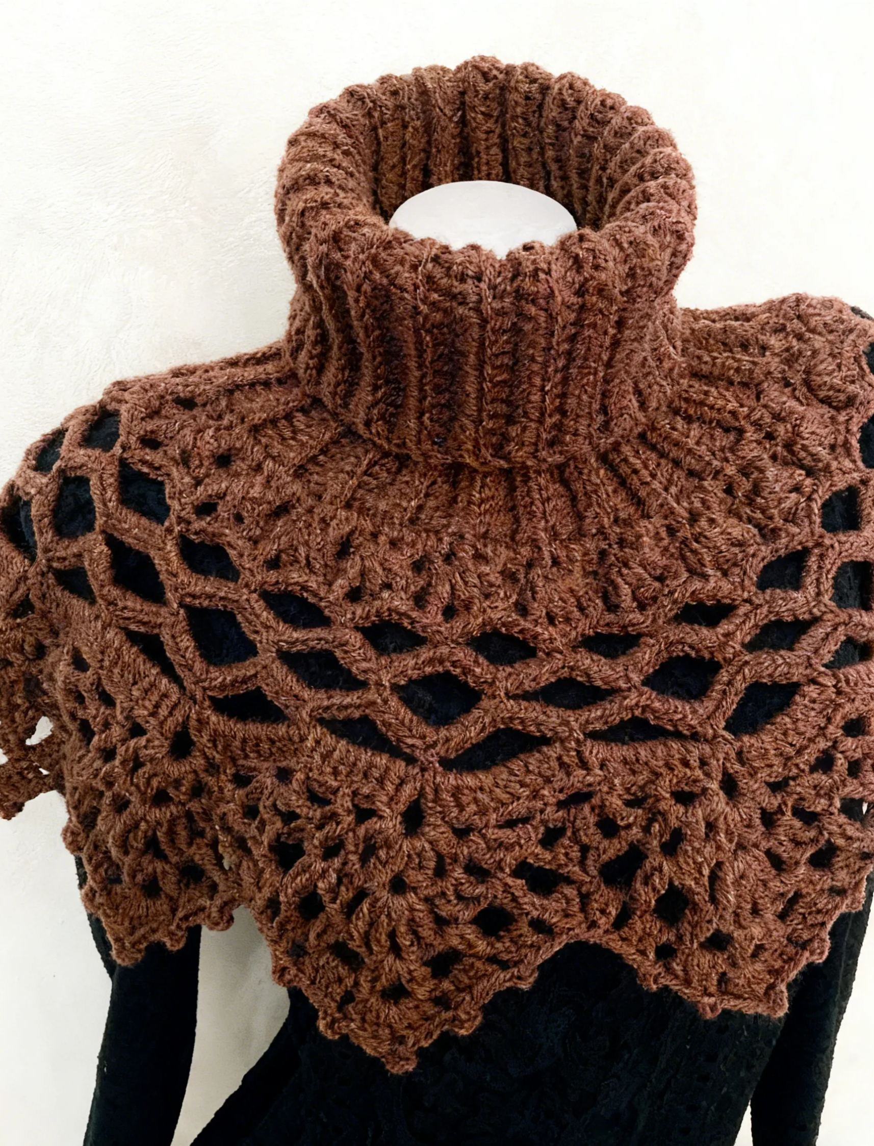 Mystery Cowl Neck Warmer Crochet Turtleneck Cowl 