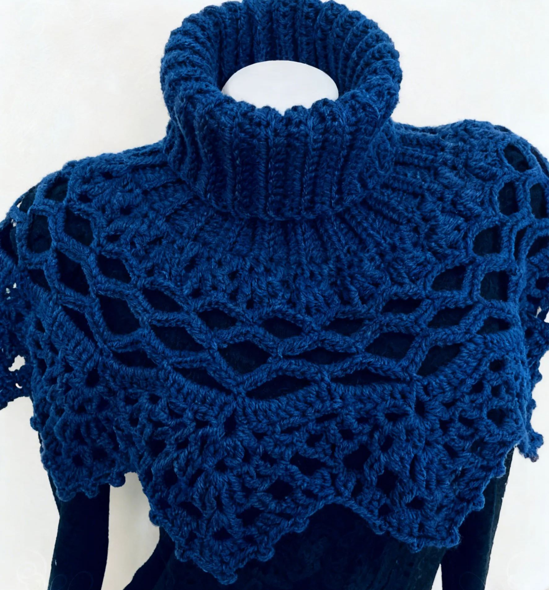 Mystery Cowl Neck Warmer Crochet Turtleneck Cowl 