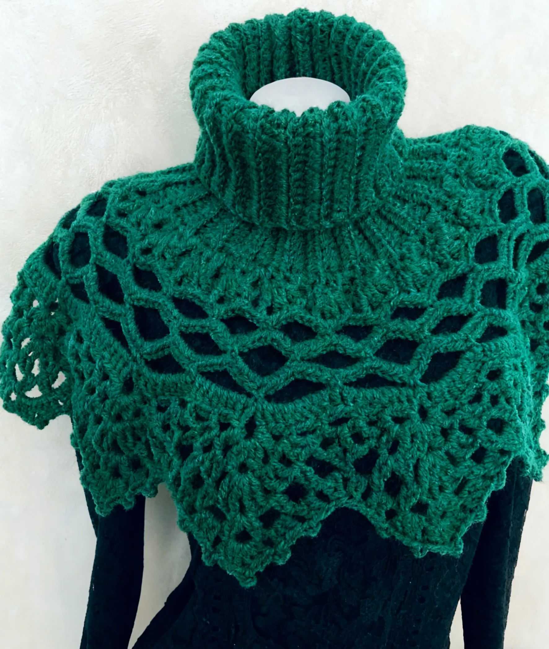 Mystery Cowl Neck Warmer Crochet Turtleneck Cowl 