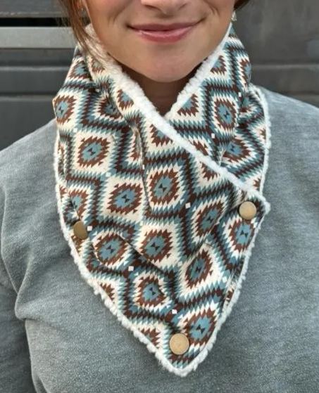 Cozy Sherpa Neck Warmer Western Cowl