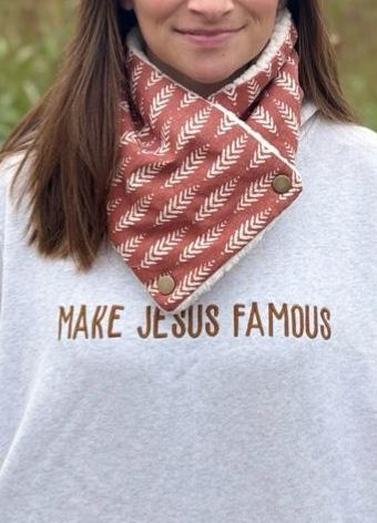 Cozy Sherpa Neck Warmer Western Cowl