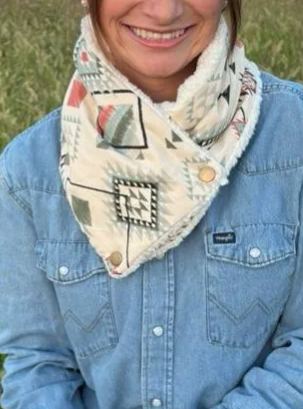 Cozy Sherpa Neck Warmer Western Cowl