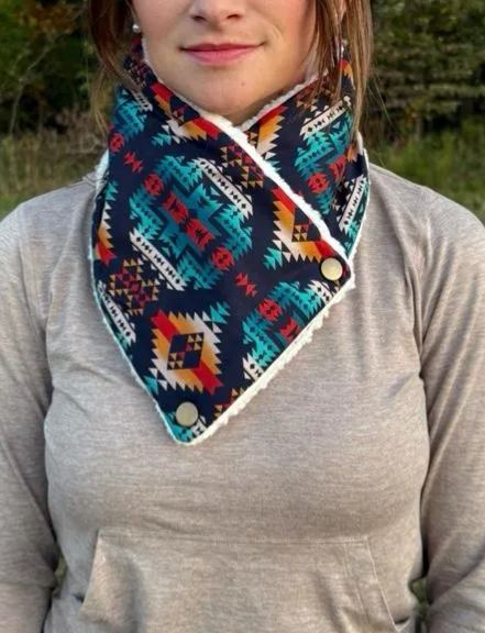 Cozy Sherpa Neck Warmer Western Cowl