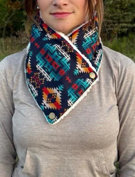 Cozy Sherpa Neck Warmer Western Cowl