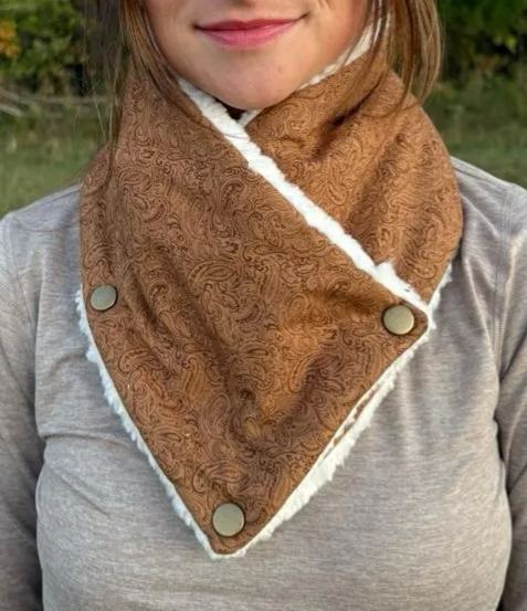 Cozy Sherpa Neck Warmer Western Cowl