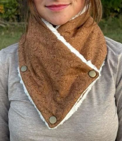 Cozy Sherpa Neck Warmer Western Cowl