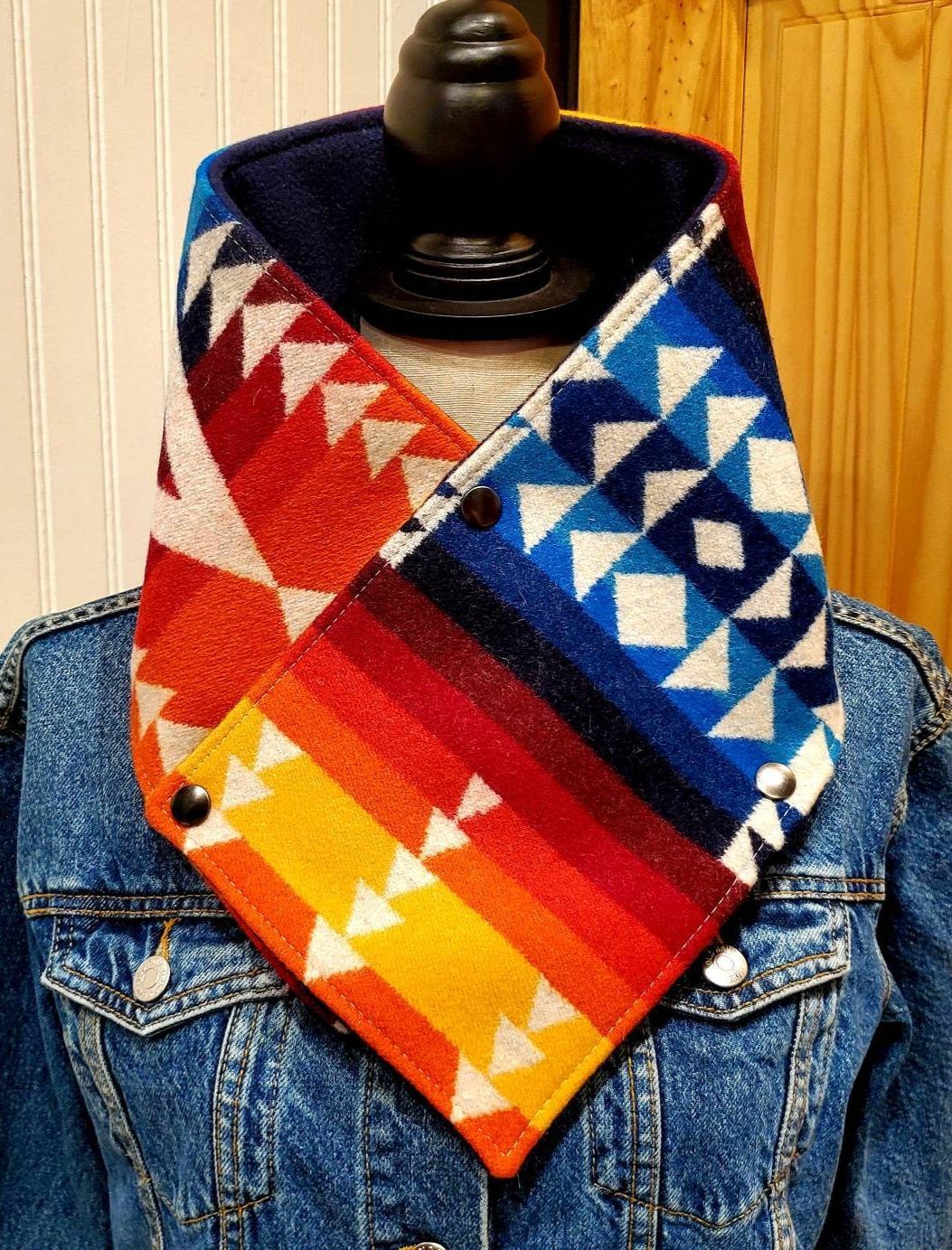 Western Wool Cowl Scarf - Pilot Rock