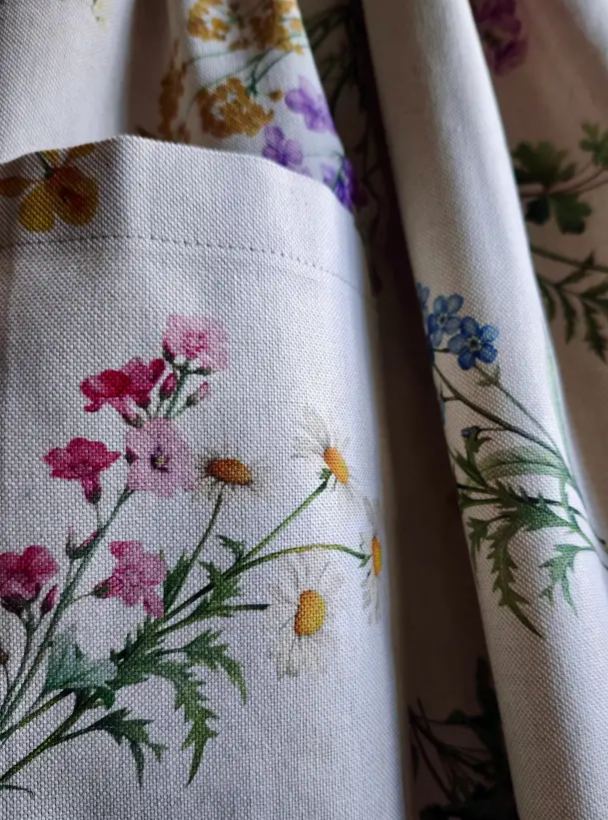 Botanical Herbarium Cotton Apron