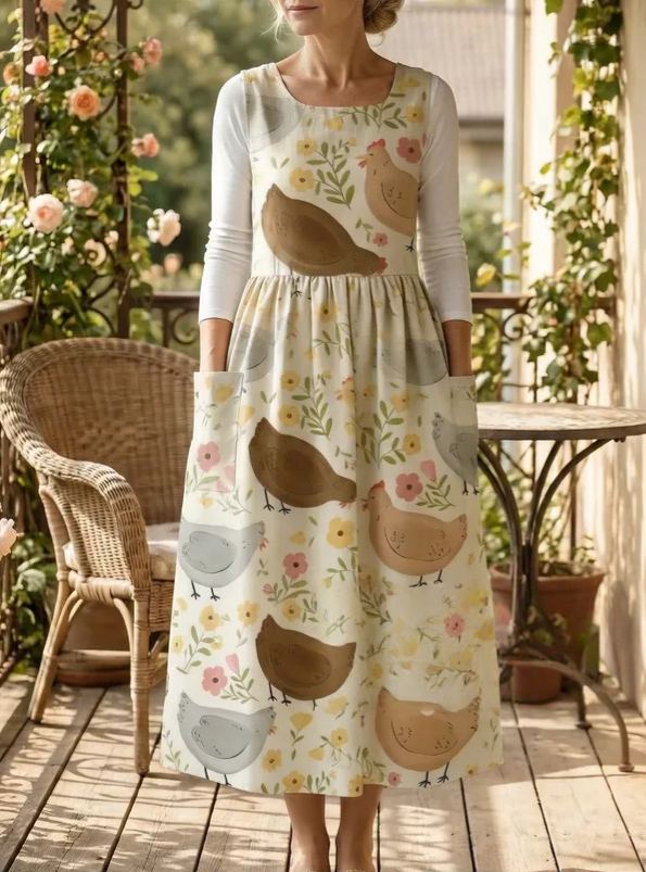 Farm Chick Cute Apron & Dress (2-in-1)