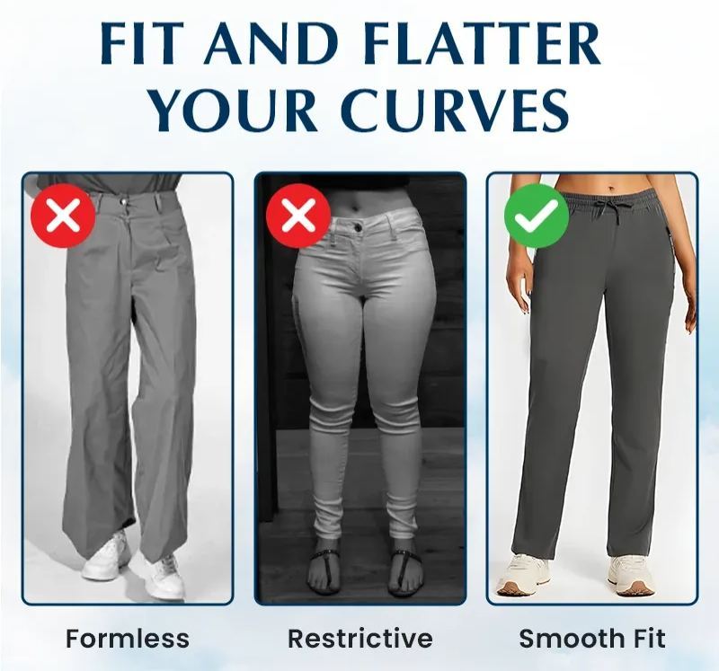 🔥Hot Sale🔥Women's Ultra Stretch Ice Silk Comfort Casual Pants Unisex Breathable Casual Pants