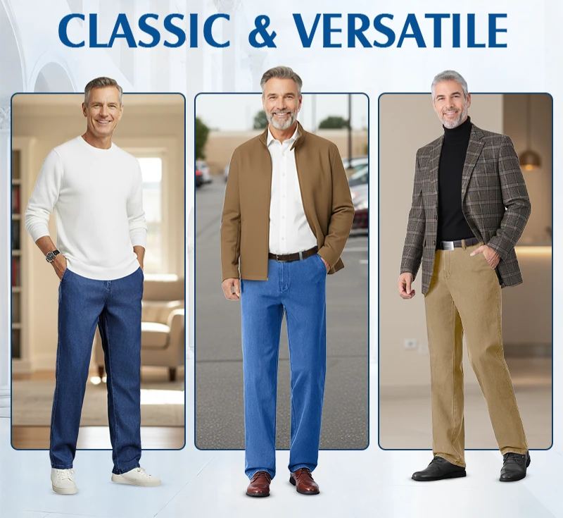 🔥Clearance sale, limited stock !🔥Men's Classic Straight Fit Stretch Jeans