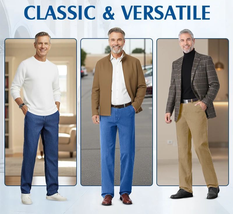 🔥Clearance sale, limited stock !🔥Men's Classic Straight Fit Stretch Jeans