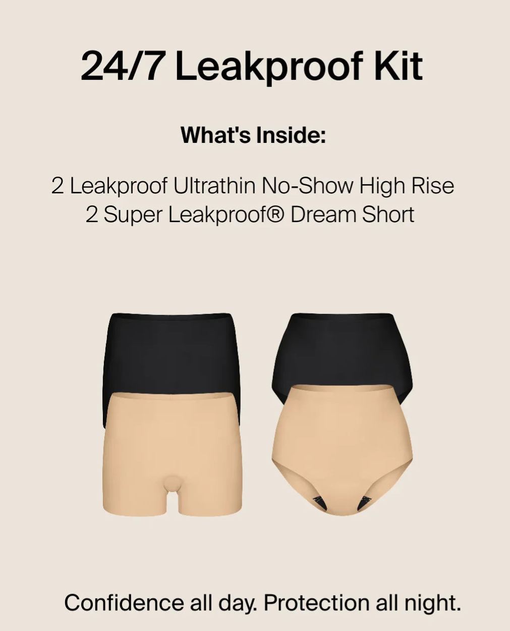 24/7 Leakproof Kit - High Rise