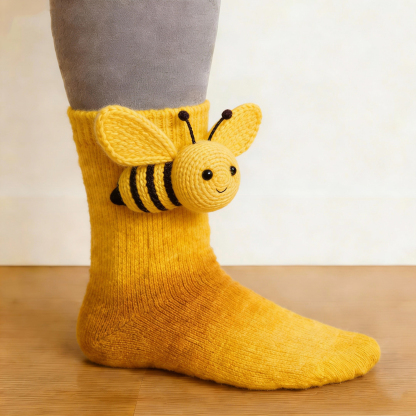 3D Butterfly Socks - Purple