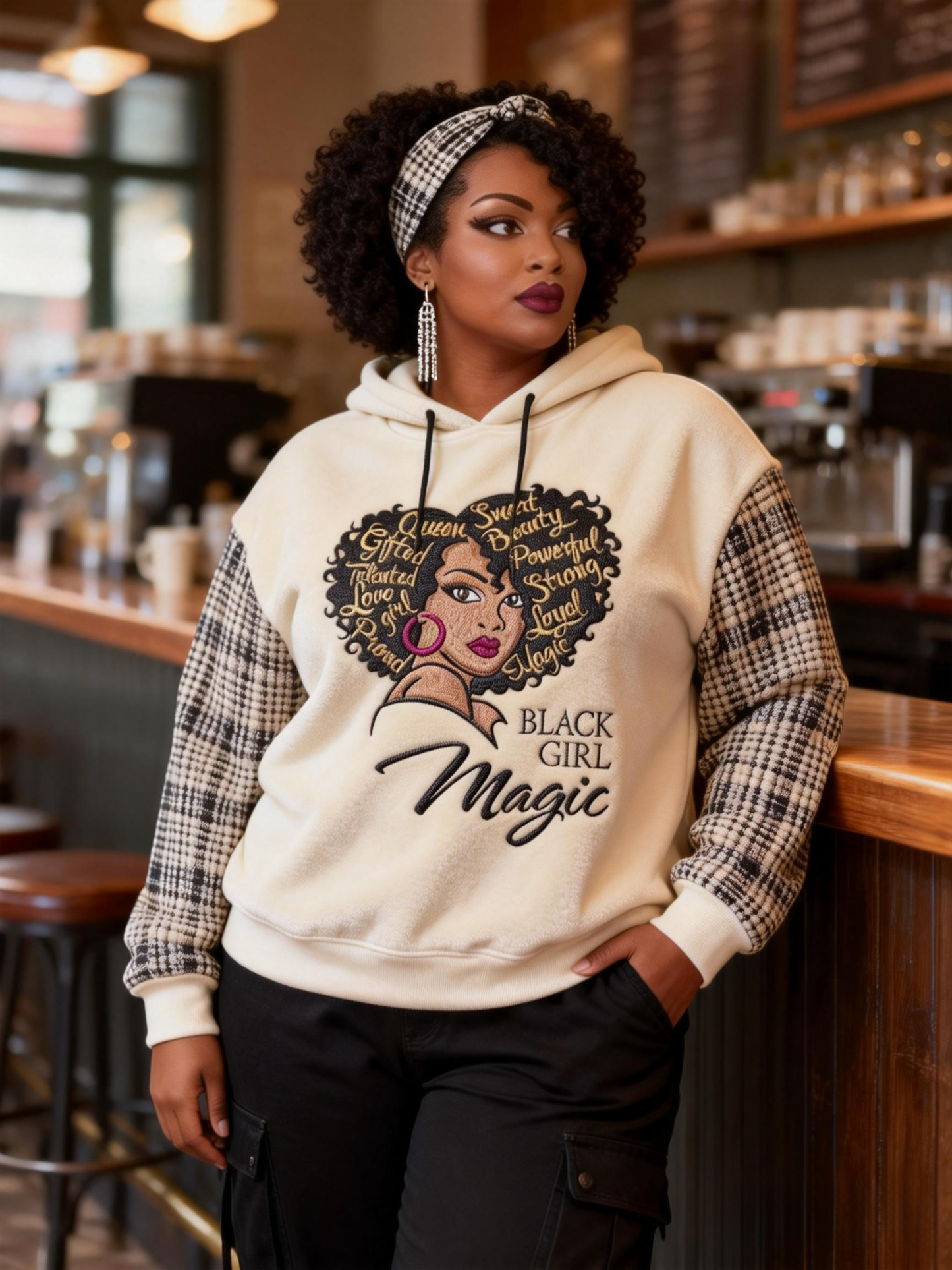 Black Girl Magic Embroidered Hoodie