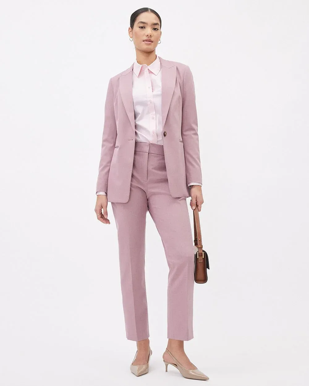 Long-Sleeve Buttoned-Down Poplin Blouse