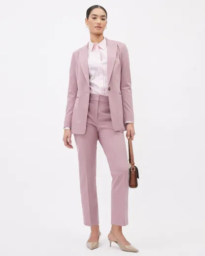 Long-Sleeve Buttoned-Down Poplin Blouse