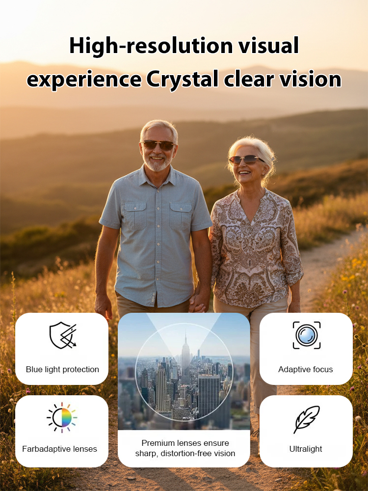 【No eye exam needed!】Smart Zoom Reading Glasses——👨‍⚕️Recommended by eye care professionals!👍