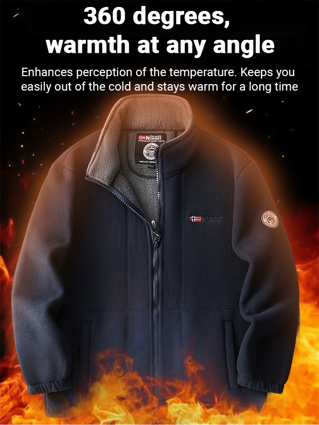 Warm even at -40°C! 🔥Norwegian double-faced wool jacket.✈️Ships directly from Norway—air delivery, lightning fast!
