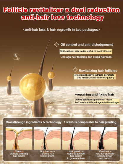 [Hair Growth and Intensification] Organic Rosemary Keratin Shampoo⭐The thinner your hair, the better it works—fuller in 2 weeks!