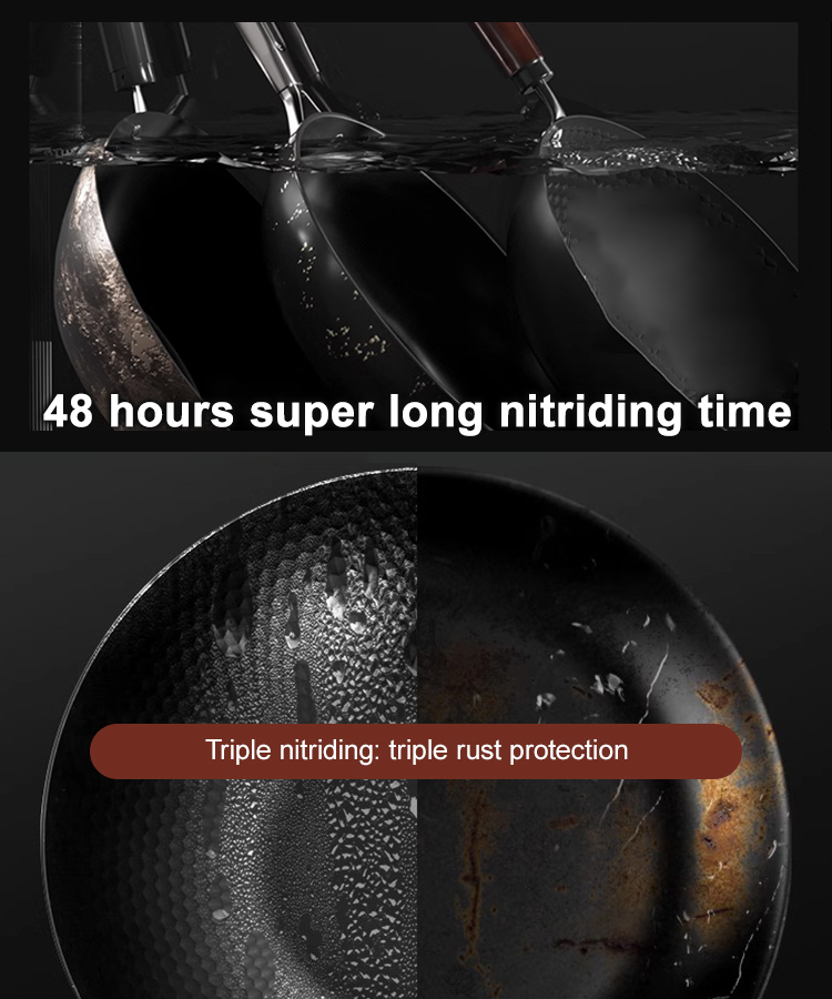 [No rust and no sticking for 100 years] 🔥 Iron-supplemented pure iron non-stick pot