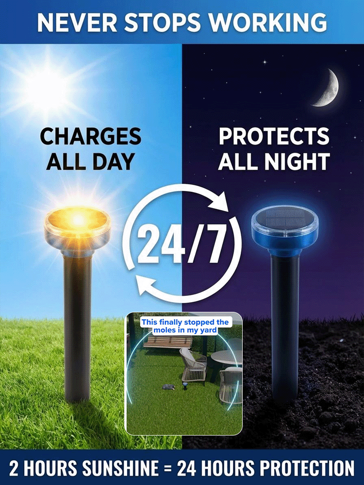 PestLab™ Solar Rodent Repeller: Plug & Play for 10-Year Pest-Free Protection!