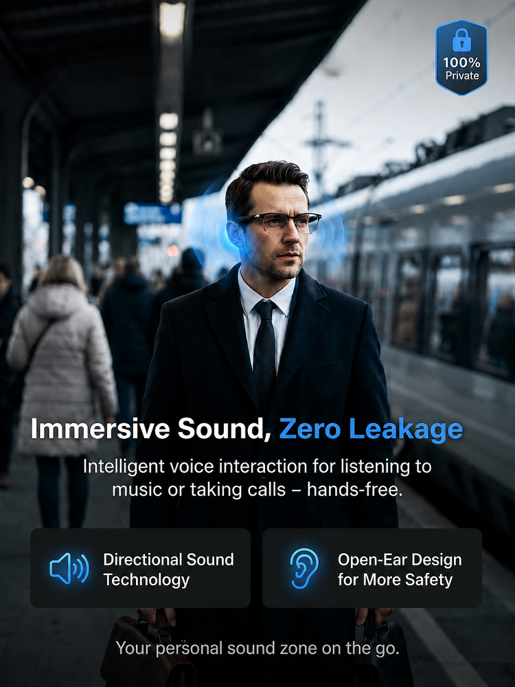 All-New AI Smart Glasses: 3-in-1 Reading, Sunglasses & AI Glasses. Features Auto-Focus & Smart Tint Tech!