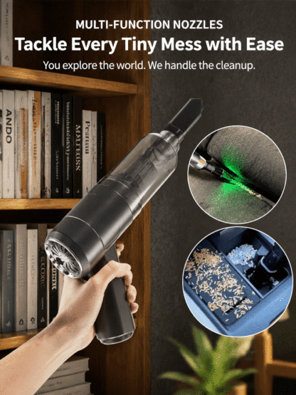 Latest Aerospace-Grade Brushless Vacuum | 45,000PA Extreme Suction, Sweeps All Dirt in One Go!