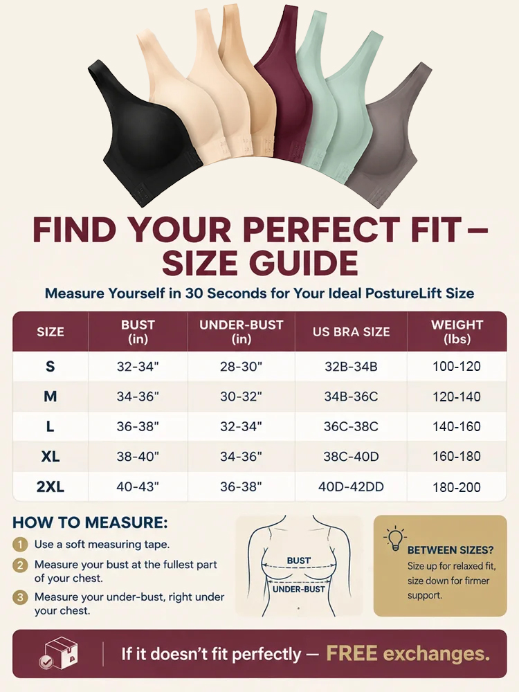 PostureLift™ Posture Correcting Seamless Bra | Lifts in 3s & Instantly Smooths Back Fat