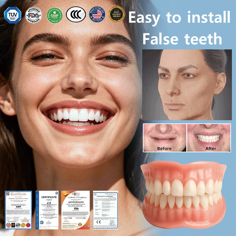 🏆Cosmetic denture sets—installs in 1 second, secure & stays put.