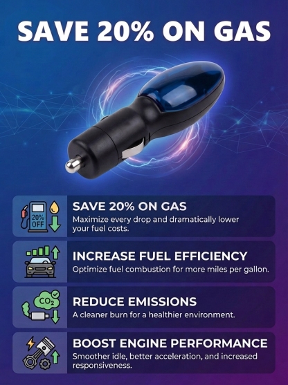 【Fuel consumption reduced by 50%】NEOSOCKET Portable universal car fuel saver