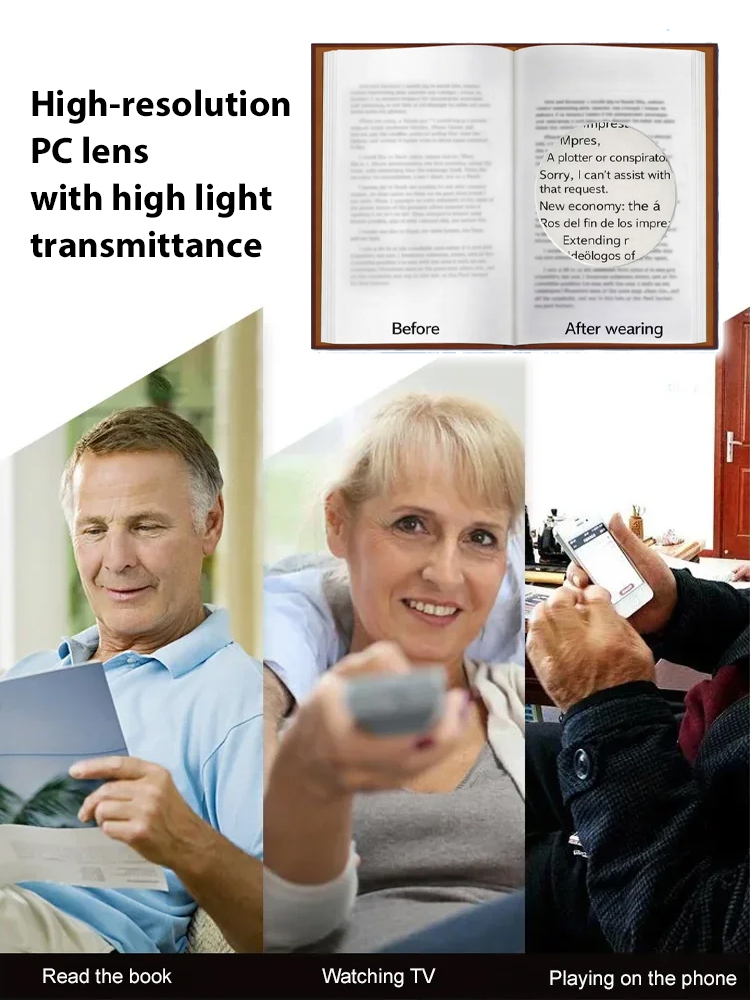 【No eye exam needed!】Smart Zoom Reading Glasses——👨‍⚕️Recommended by eye care professionals!👍