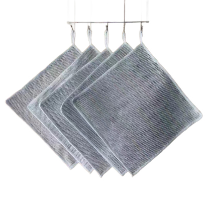 【stain removal】Double-sided silver silk bamboo charcoal cleaning cloth