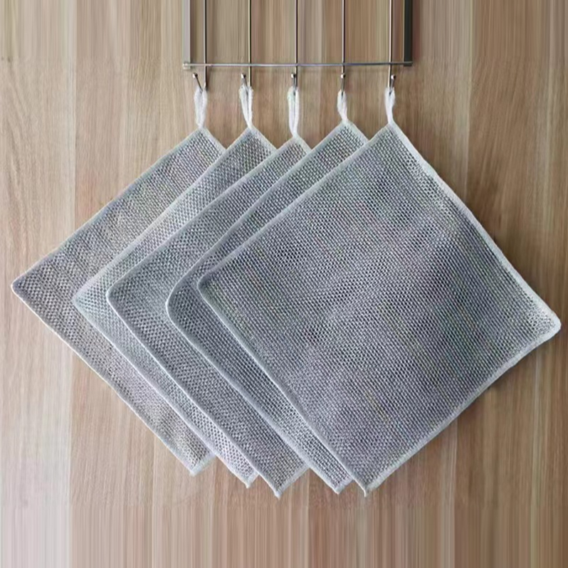 【stain removal】Double-sided silver silk bamboo charcoal cleaning cloth